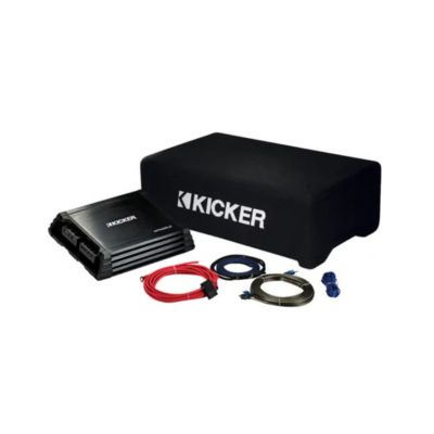 סאב וופר 12" בתיבה הפוכה +מגבר+קיט התקנה KICKER KKPDF212