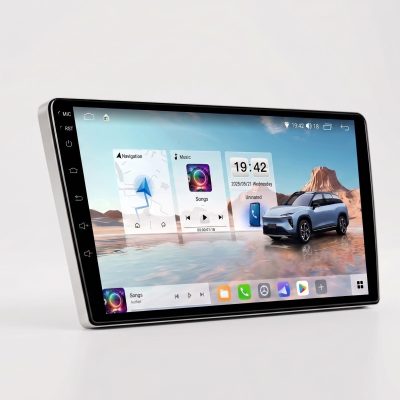 מערכת מולטימדיה לרכב  8 ליבות  מסך QLED 1280*720 זיכרון 2GB+64GB תומכת CarPlay ו-Android Auto